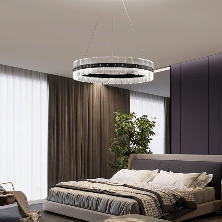 Sparkling LED Acrylic Block Chandelier