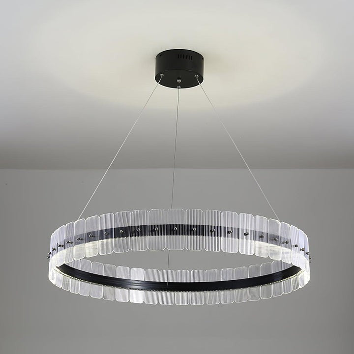 Sparkling LED Acrylic Block Chandelier