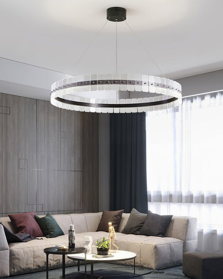 Sparkling LED Acrylic Block Chandelier