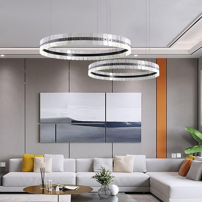 Sparkling LED Acrylic Block Chandelier