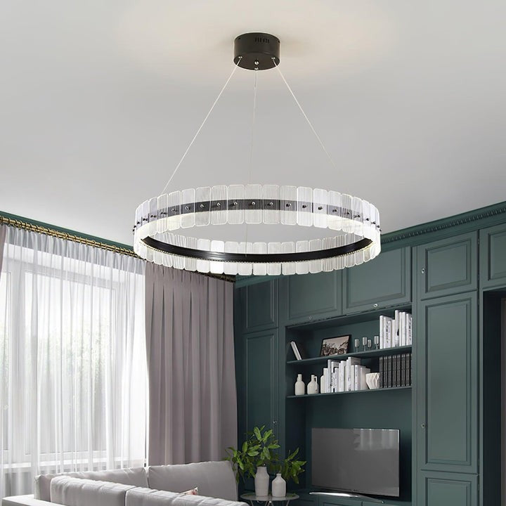 Sparkling LED Acrylic Block Chandelier