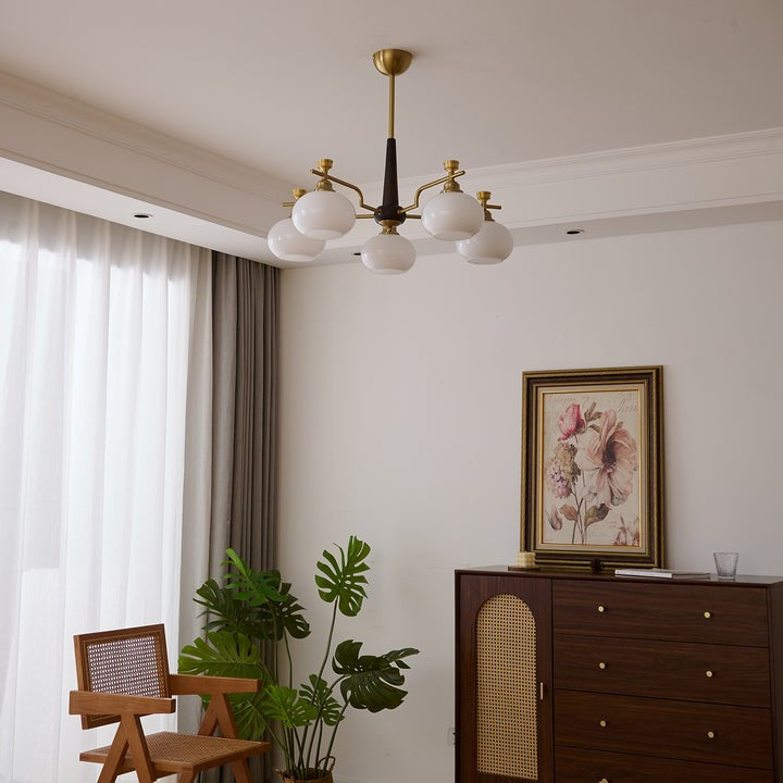 Sphere Glass Globe LED Chandelier