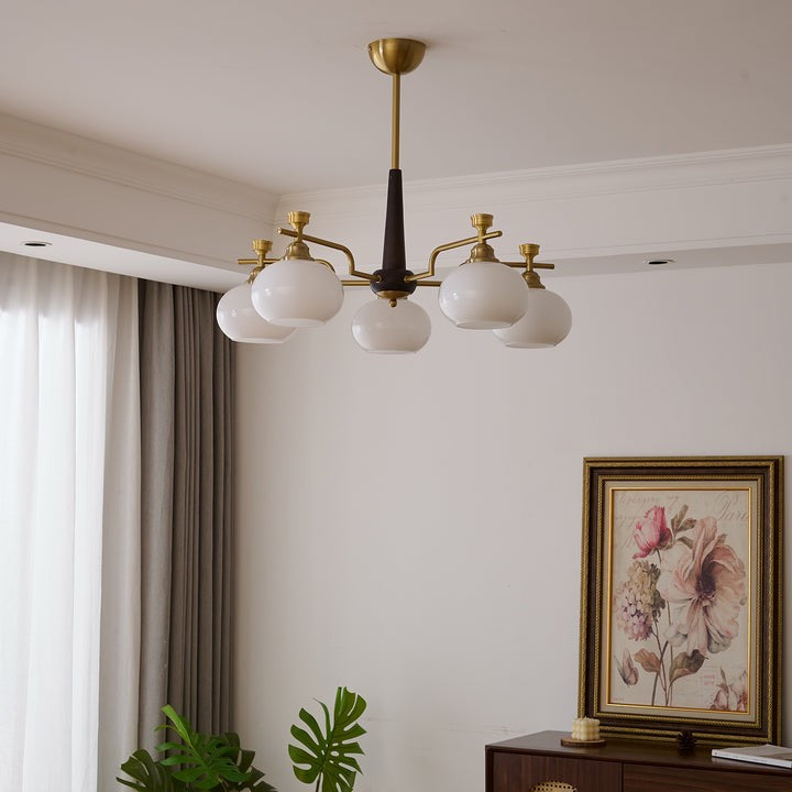 Sphere Glass Globe LED Chandelier