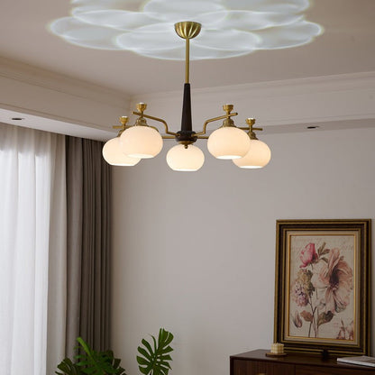 Sphere Glass Globe LED Chandelier