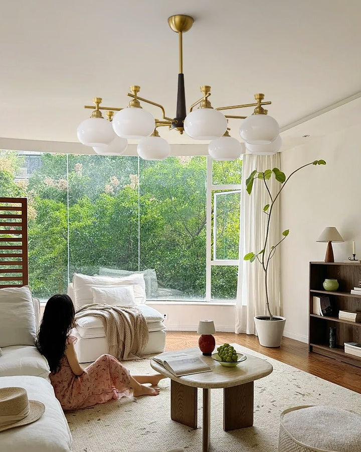 Sphere Glass Globe LED Chandelier
