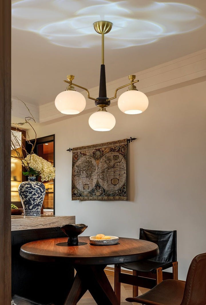 Sphere Glass Globe LED Chandelier