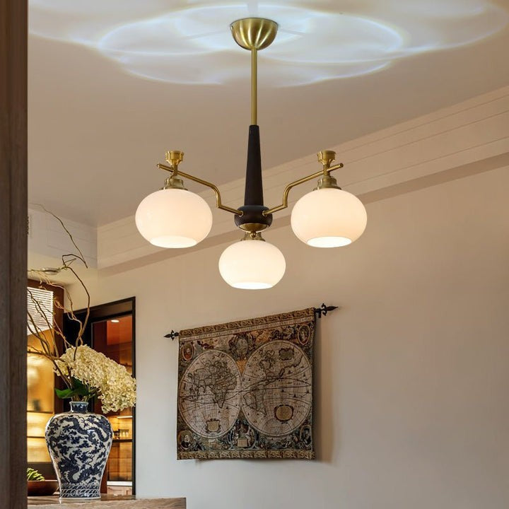 Sphere Glass Globe LED Chandelier