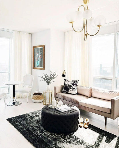 Swan-Neck Metal & Glass Globe Chandelier