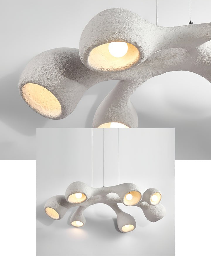 Textured Irregular Geometry Pendant Light