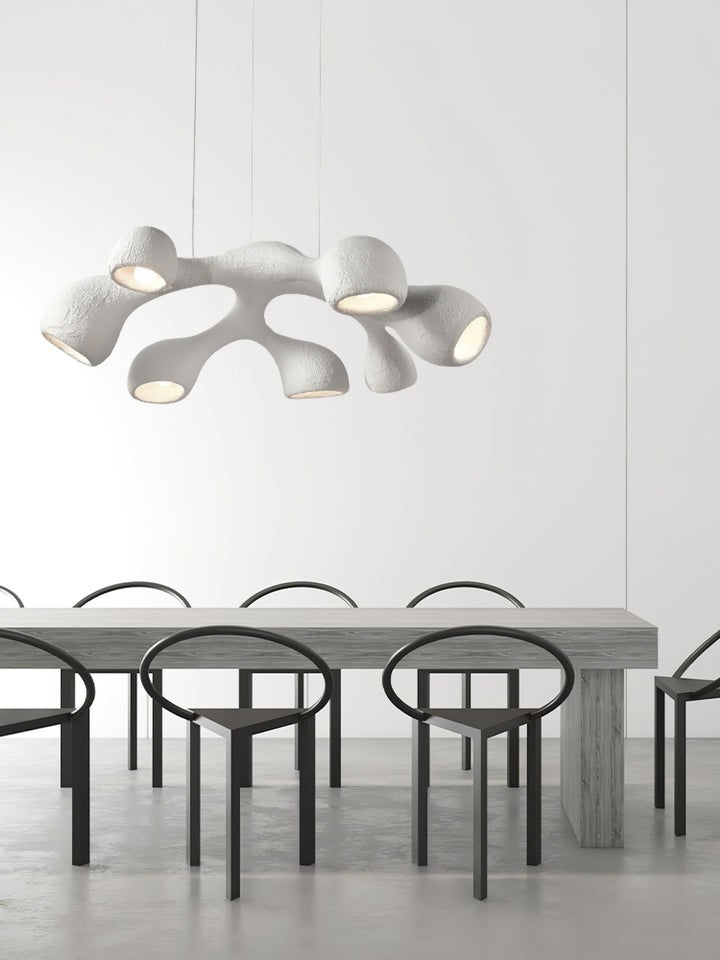 Textured Irregular Geometry Pendant Light