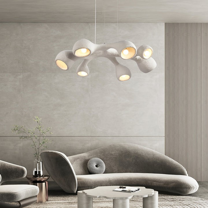 Textured Irregular Geometry Pendant Light