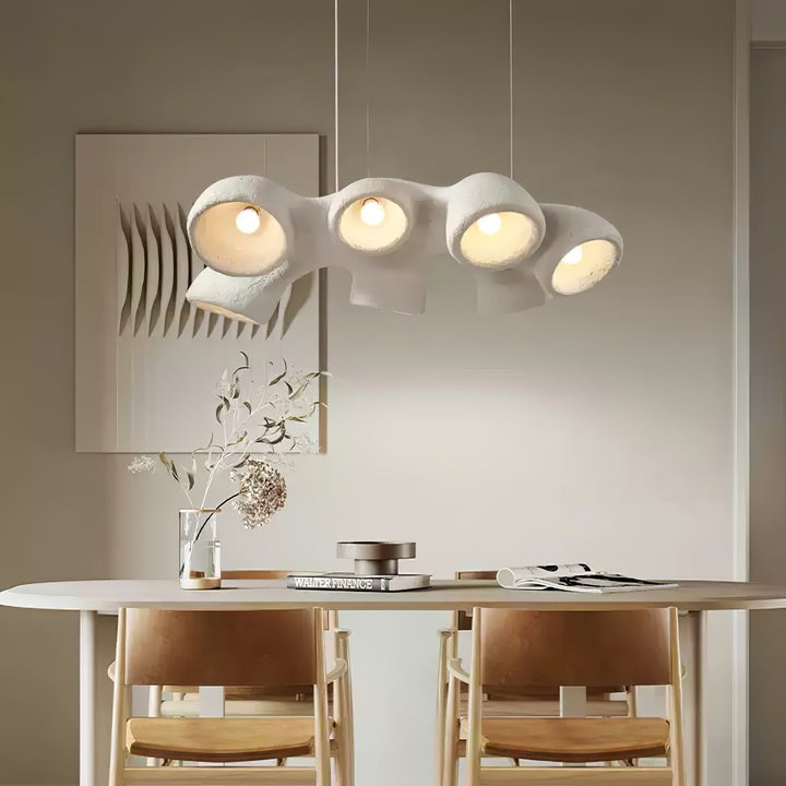 Textured Irregular Geometry Pendant Light