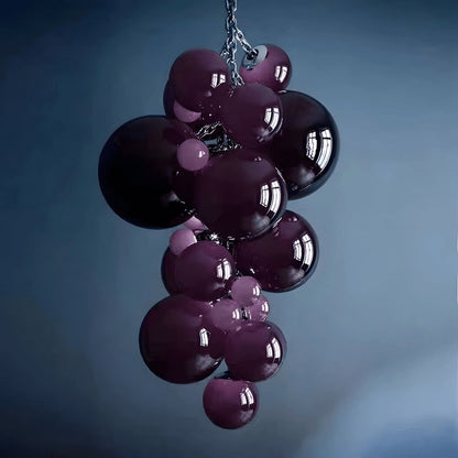 Tiered Handblown Glass Orb Cascade Chandelier
