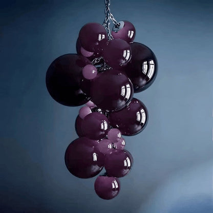 Tiered Handblown Glass Orb Cascade Chandelier