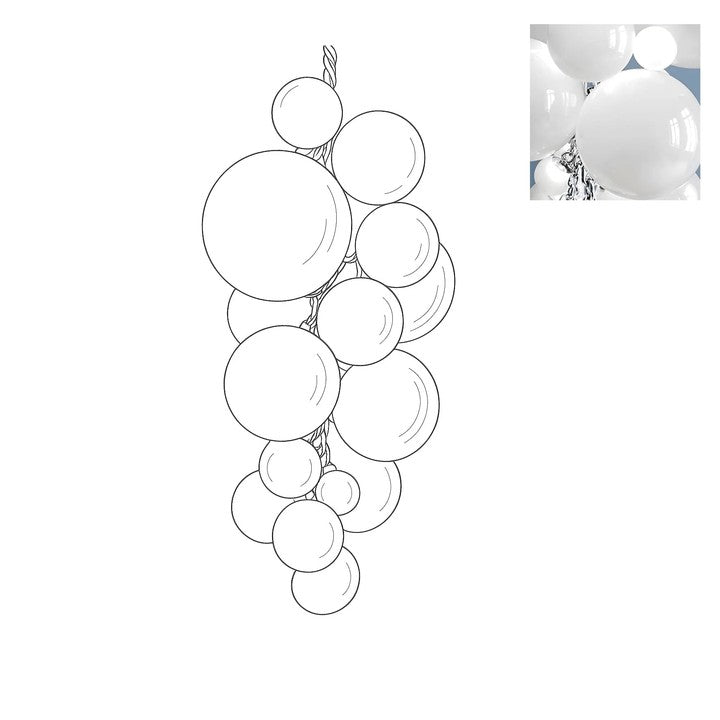 Tiered Handblown Glass Orb Cascade Chandelier
