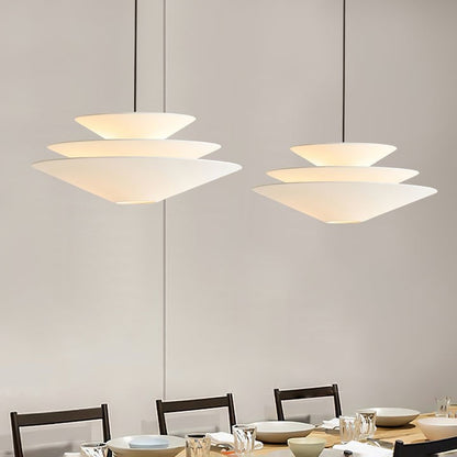 Tiered Inverted Cone Pendant Light