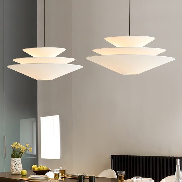 Tiered Inverted Cone Pendant Light