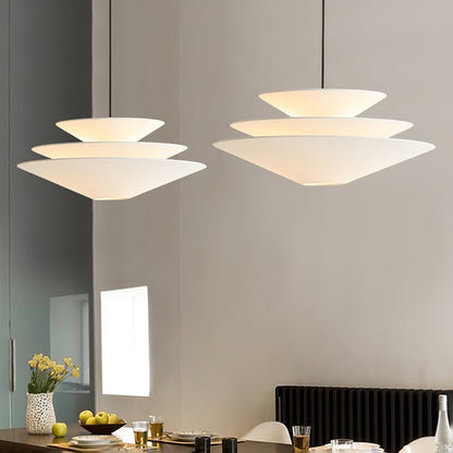 Tiered Inverted Cone Pendant Light