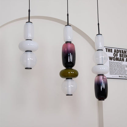Tinted Glass Cluster Pendant Light