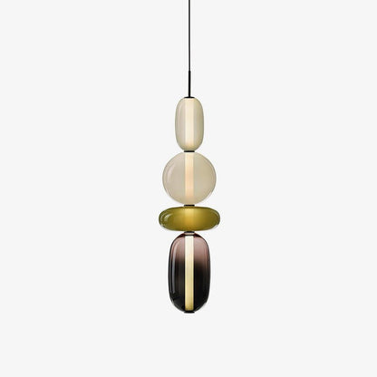 Tinted Glass Cluster Pendant Light