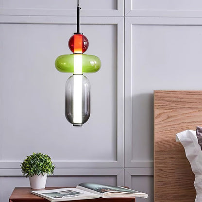 Tinted Glass Cluster Pendant Light