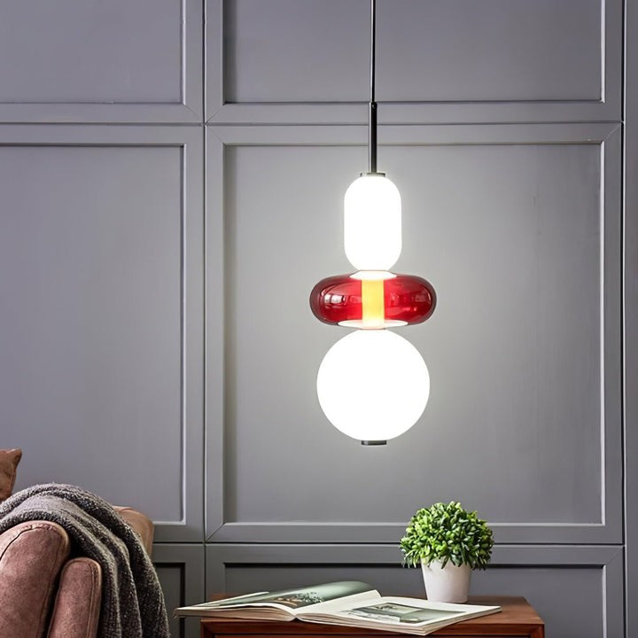 Tinted Glass Cluster Pendant Light