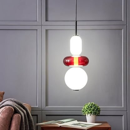 Tinted Glass Cluster Pendant Light