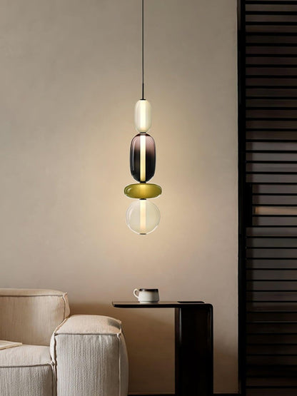 Tinted Glass Cluster Pendant Light