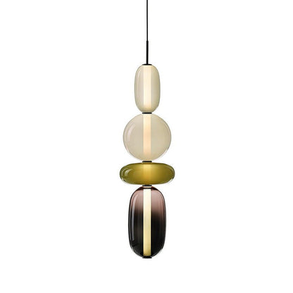 Tinted Glass Cluster Pendant Light