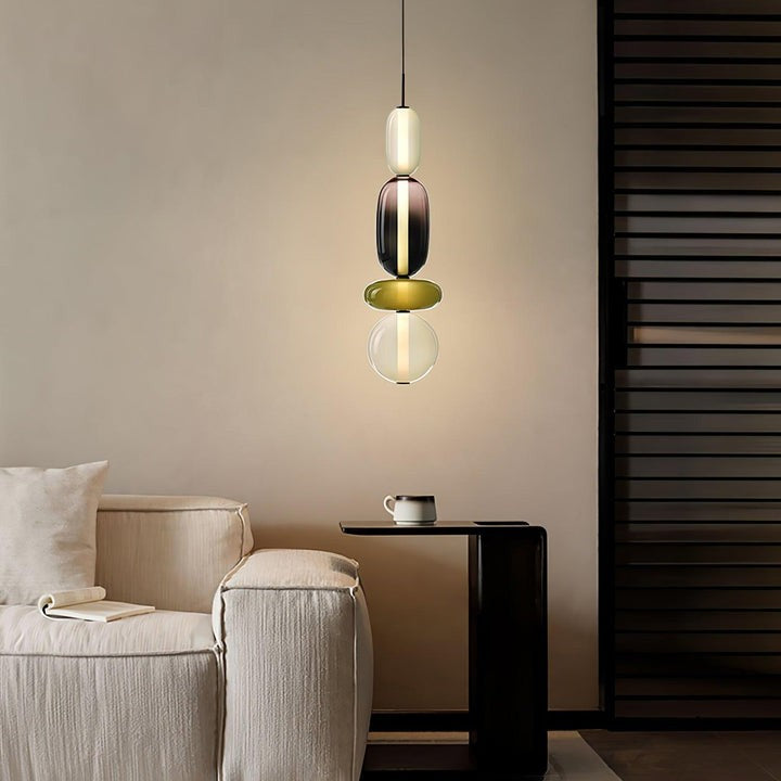 Tinted Glass Cluster Pendant Light