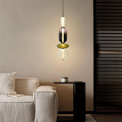 Tinted Glass Cluster Pendant Light