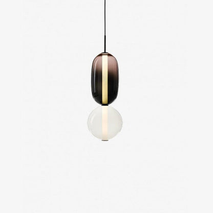 Tinted Glass Cluster Pendant Light