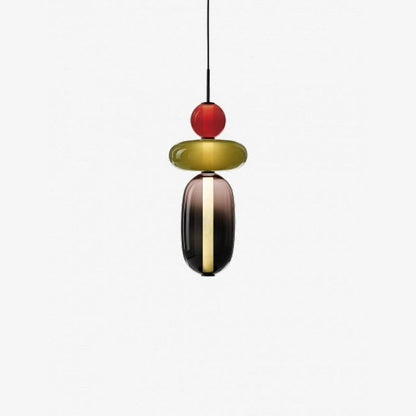 Tinted Glass Cluster Pendant Light