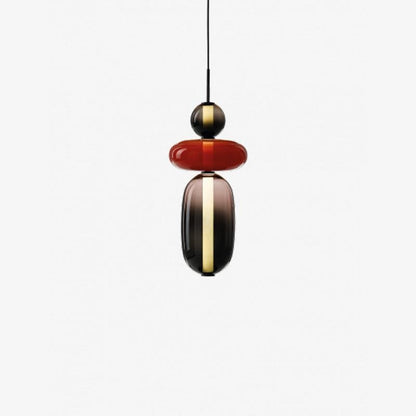 Tinted Glass Cluster Pendant Light