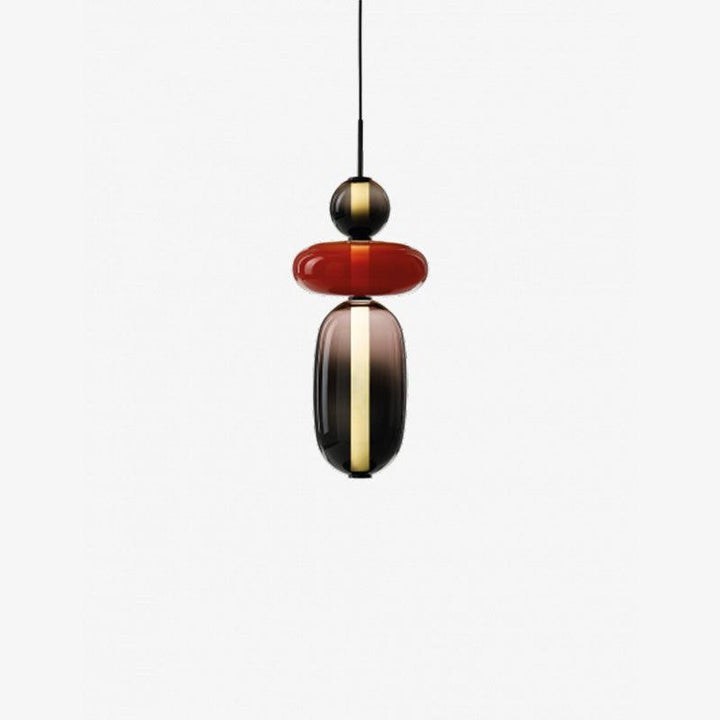 Tinted Glass Cluster Pendant Light