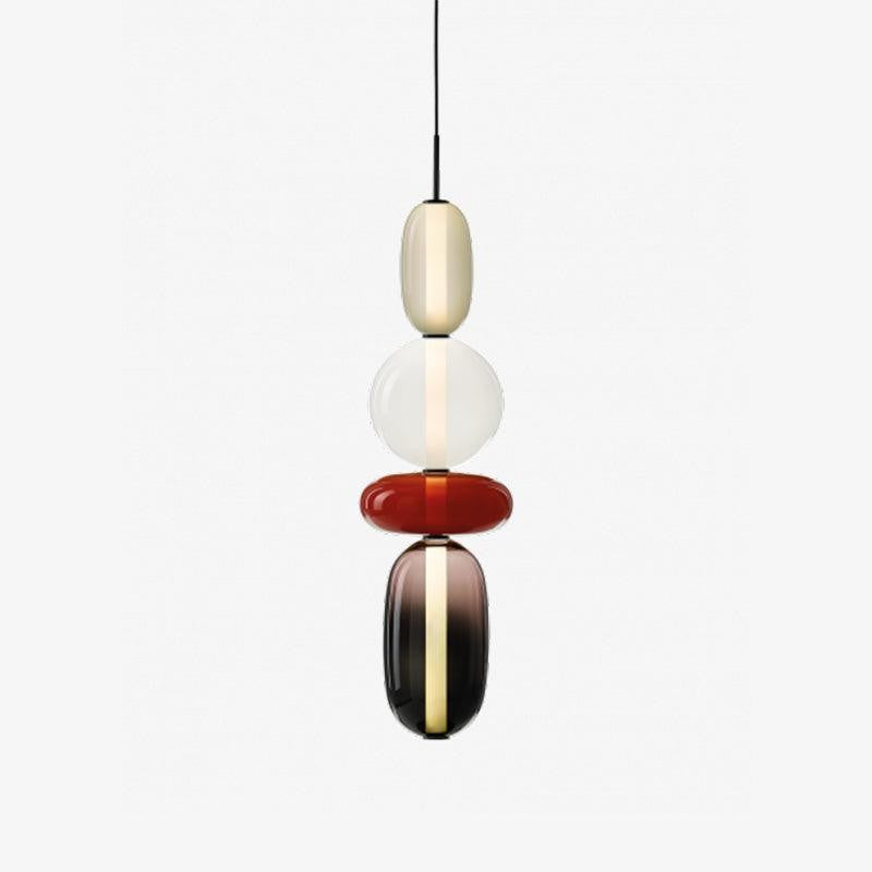 Tinted Glass Cluster Pendant Light