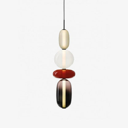 Tinted Glass Cluster Pendant Light