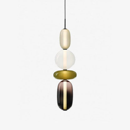 Tinted Glass Cluster Pendant Light