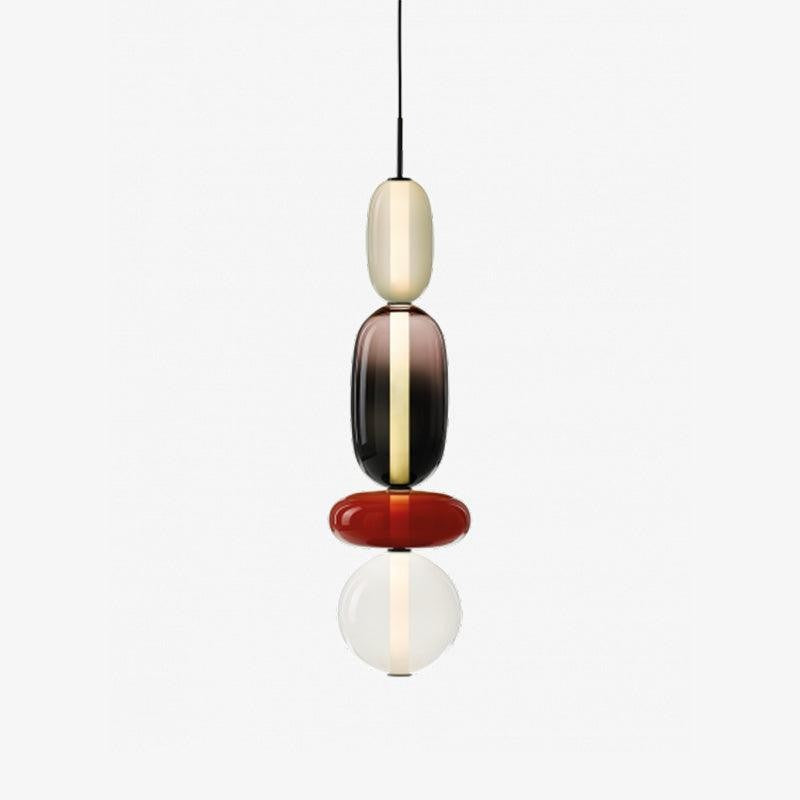 Tinted Glass Cluster Pendant Light