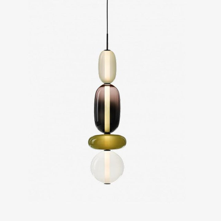 Tinted Glass Cluster Pendant Light