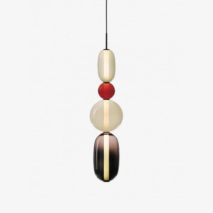 Tinted Glass Cluster Pendant Light