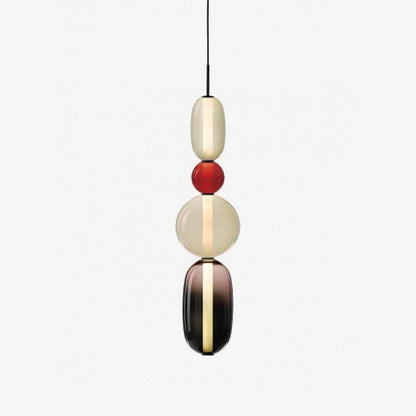 Tinted Glass Cluster Pendant Light