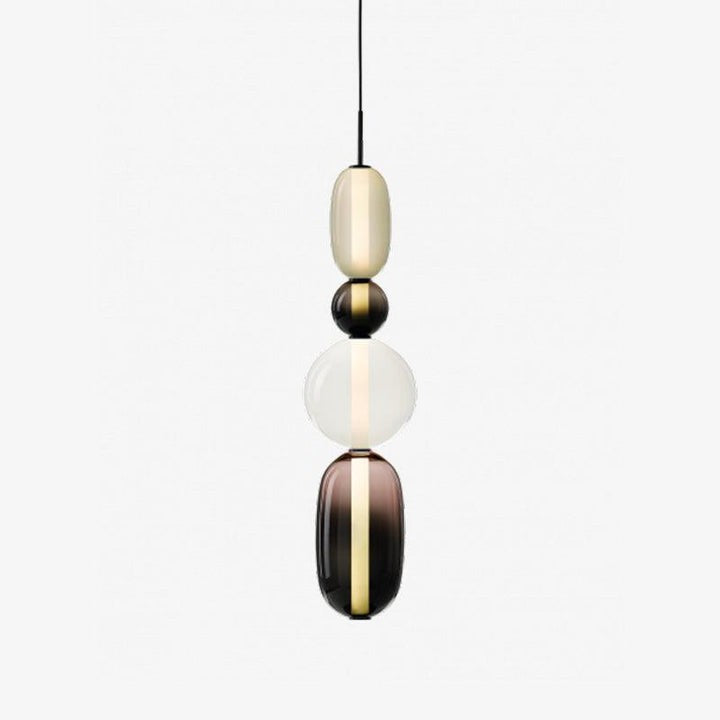 Tinted Glass Cluster Pendant Light