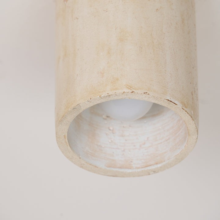 Travertine Cylinder Ceiling Light Fixture