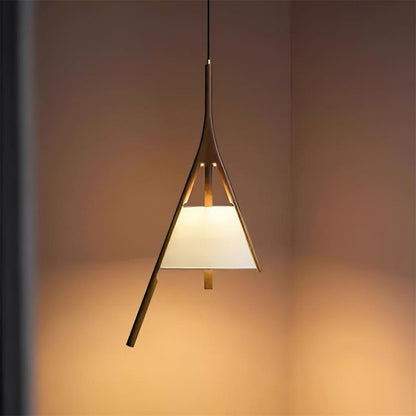 Triangular Wooden Pendant Ceiling Light