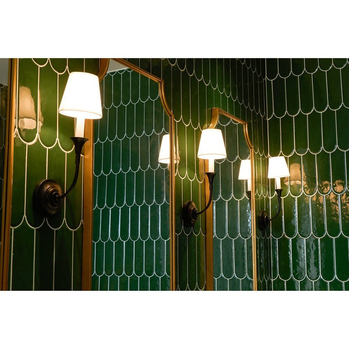 Versatile Fabric & Metal Wall Sconce