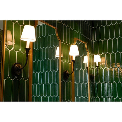 Versatile Fabric & Metal Wall Sconce