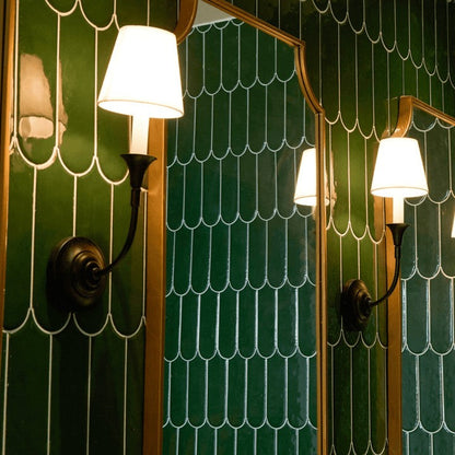 Versatile Fabric & Metal Wall Sconce
