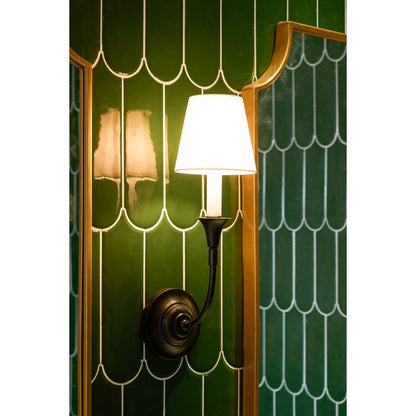 Versatile Fabric & Metal Wall Sconce