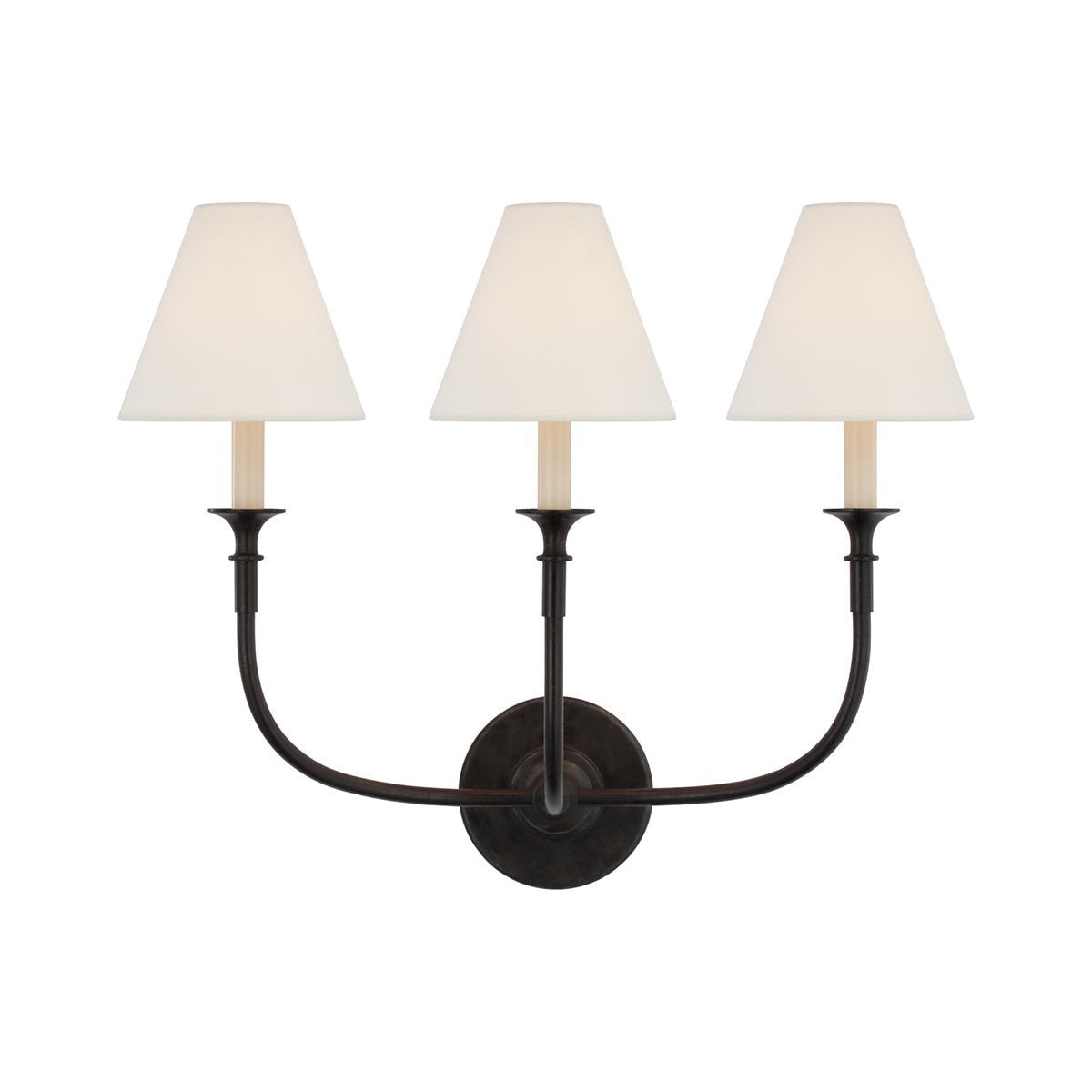 Versatile Fabric & Metal Wall Sconce